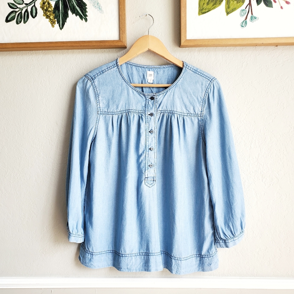 GAP Light Blue Women's Top